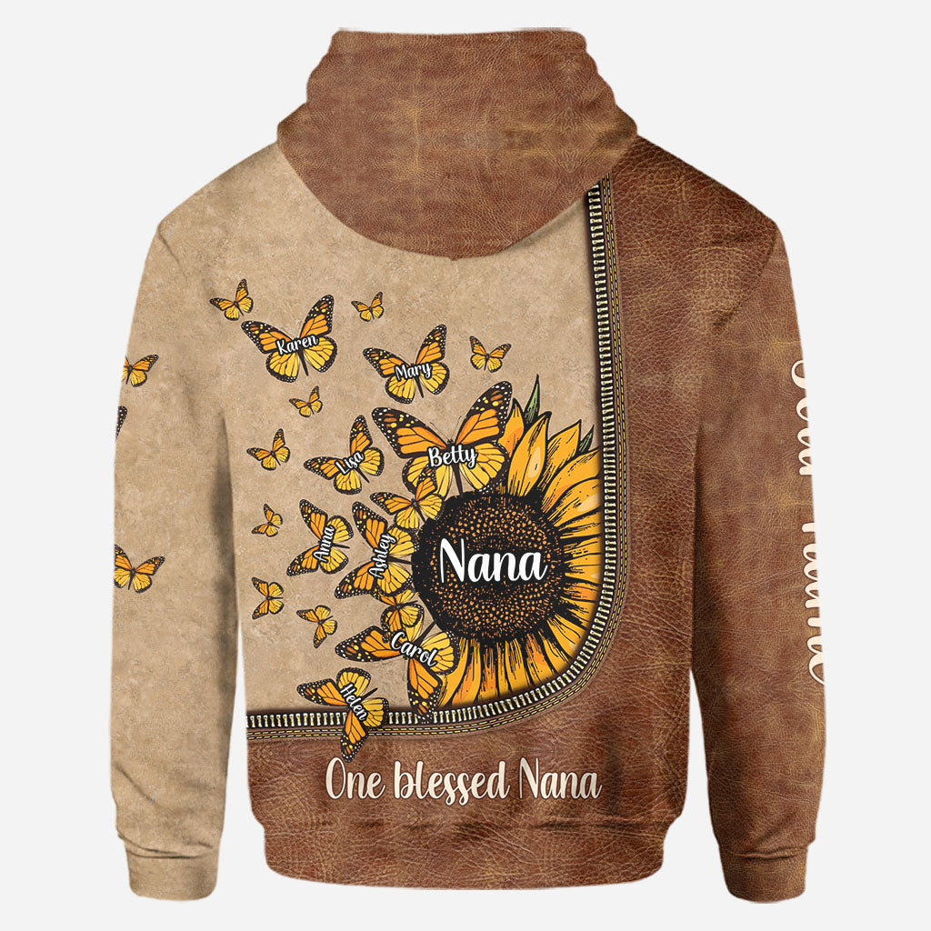 Beautiful Sunflower My Greatest Blessings  - Personalized Grandma Hoodie and Leggings