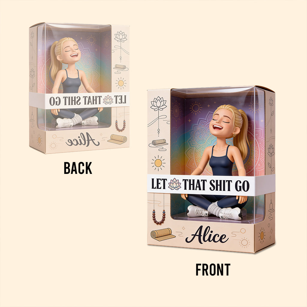 Let That Sh*t Go - Personalized Yoga Custom Shaped Acrylic Plaque
