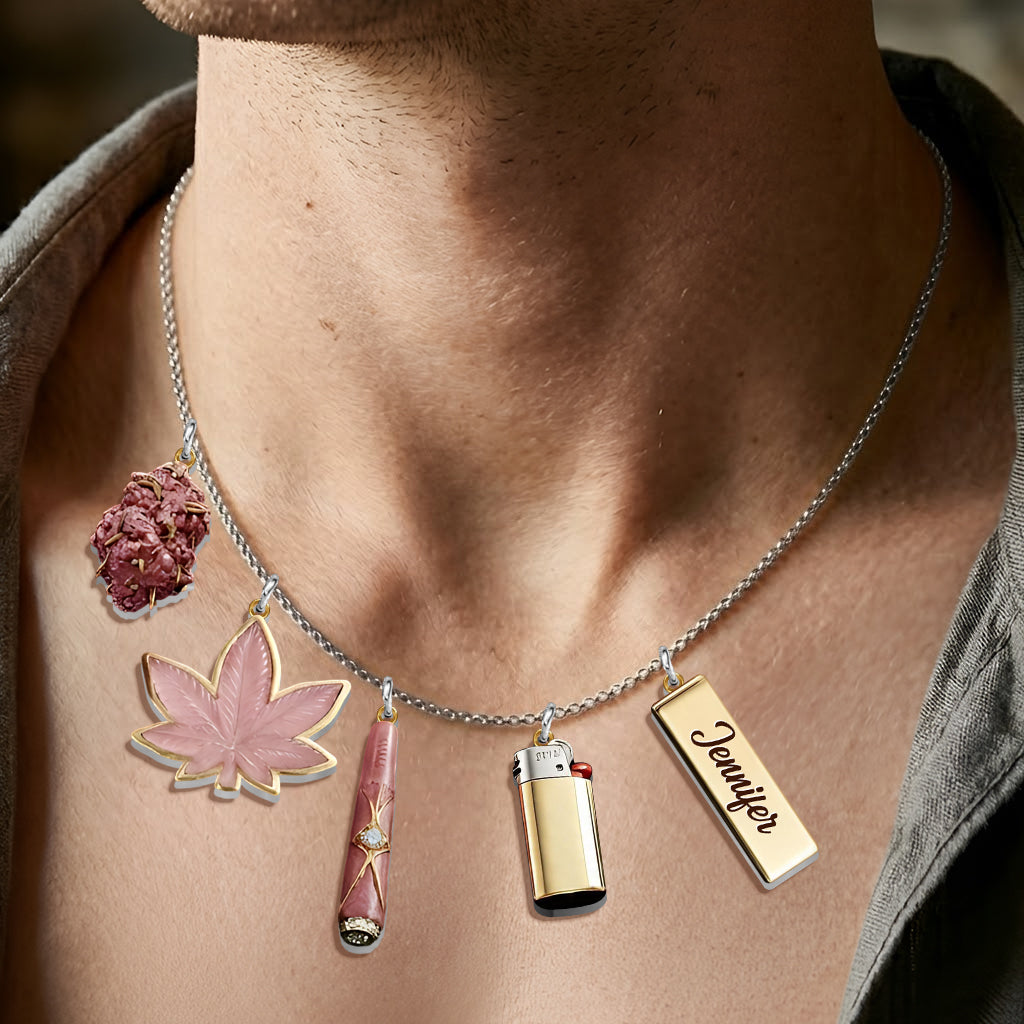 Feeling Dope - Personalized Weed Earrings & Pendants Necklace