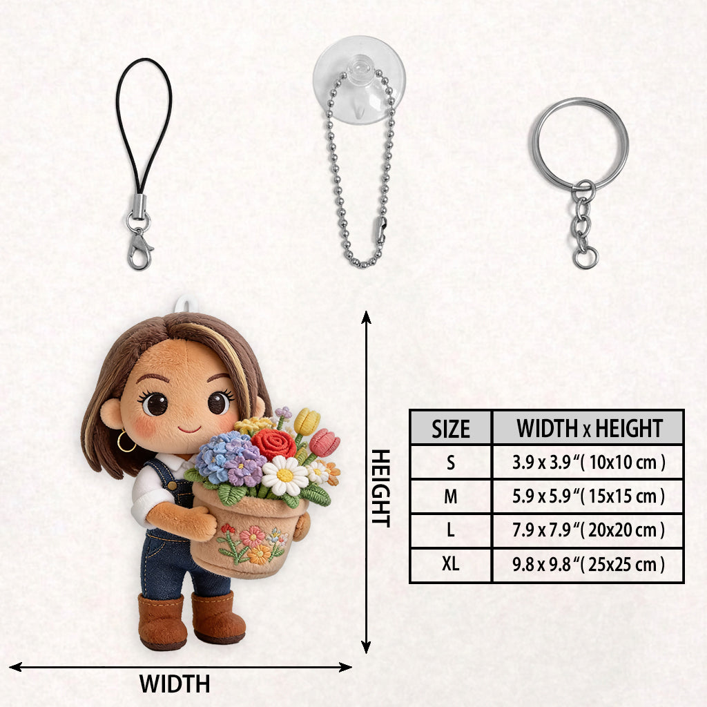Gardener Of The Year - Personalized Gardening Plush Keychain