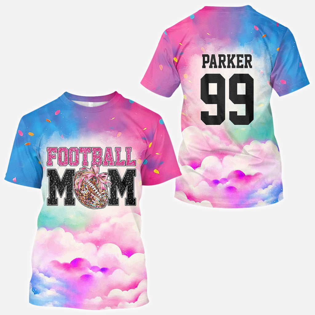 Football Mom - Personalized Football All Over Shirt