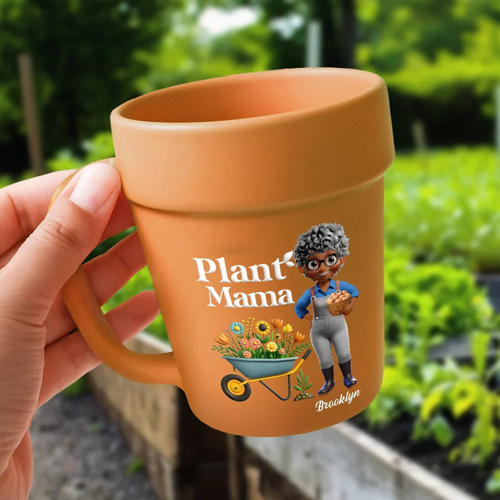 Plant Lady Personalized Plant Pot Mug – Funny Gift for Gardening Lovers, Plant Enthusiasts, and Her