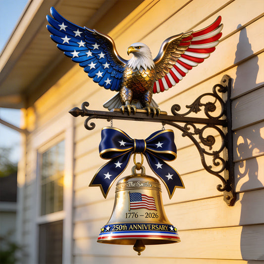250 Years Of America - Personalized Patriot Wooden Wall Mount Sign