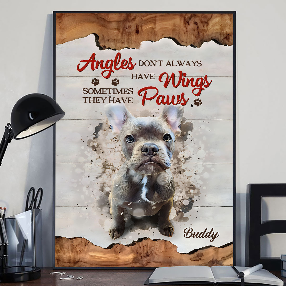 Angels Don't Always Have Wings - Personalized Dog Canvas And Poster
