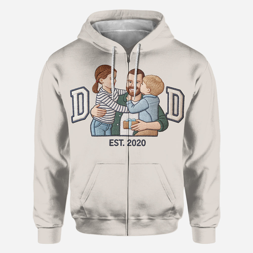 Dad Established - Personalized Father All Over Shirt