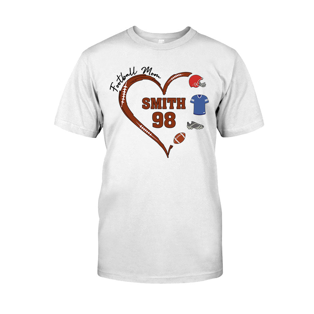 Football Mom - Personalized Football T-shirt And Hoodie