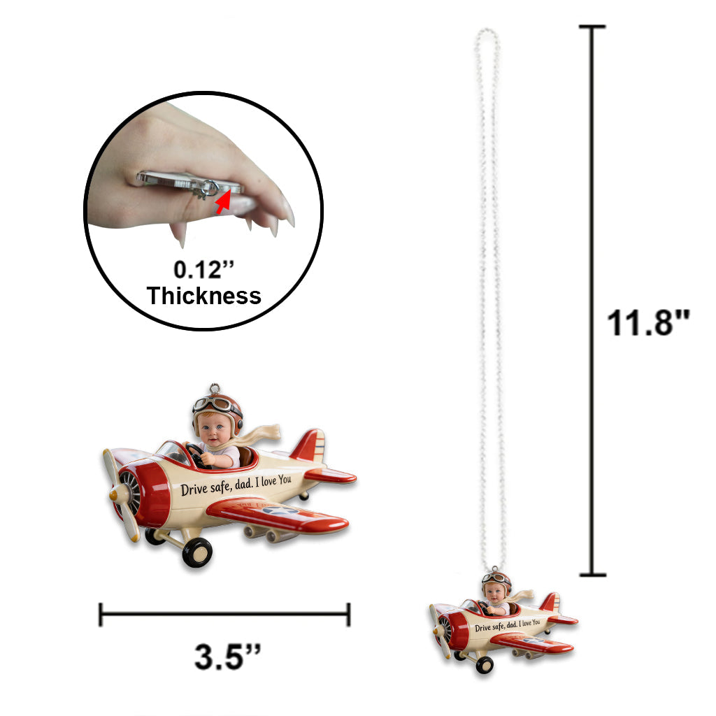 Father Gift Idea, Mom Gift Idea - Personalized Father Car Ornament