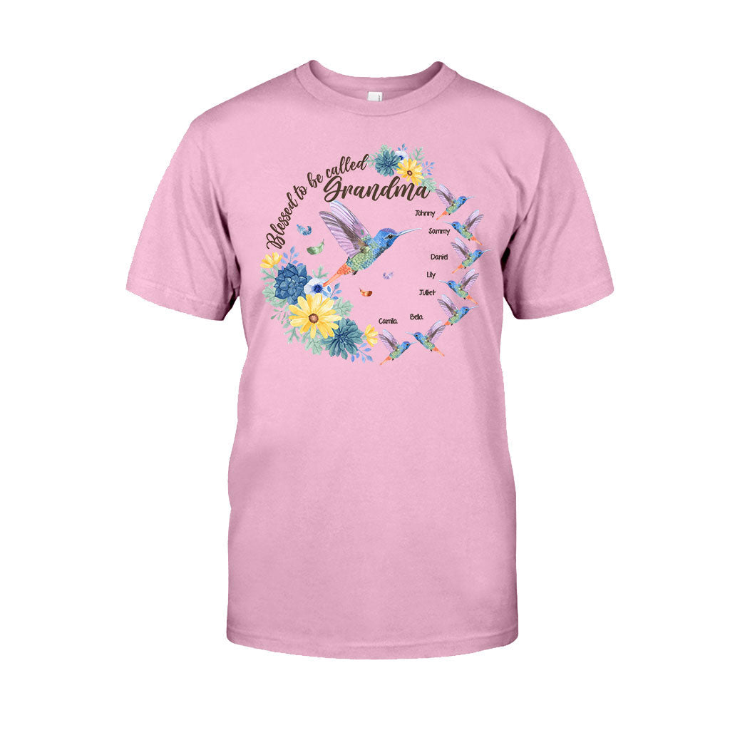 Blessed To Be Called Grandma Nana Gigi - Personalized Grandma T-shirt And Hoodie