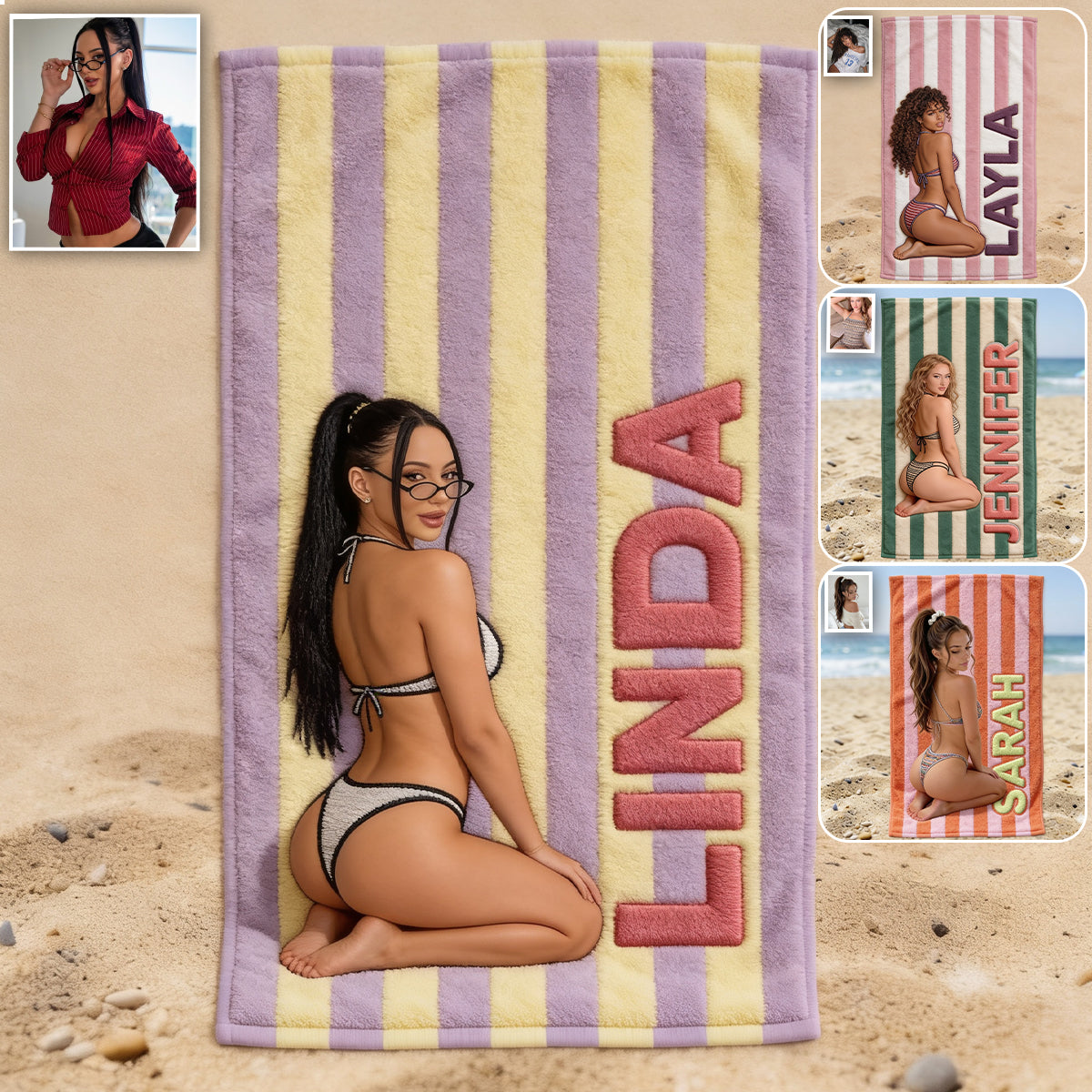 Hello Summer - Personalized Sea Lover Quick-dry Beach Towel/ Bath Towel