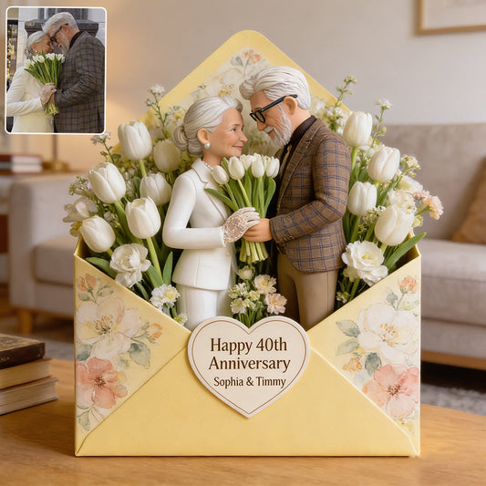 A Letter Of Me To You - Personalized Couple Custom Shaped Acrylic Plaque