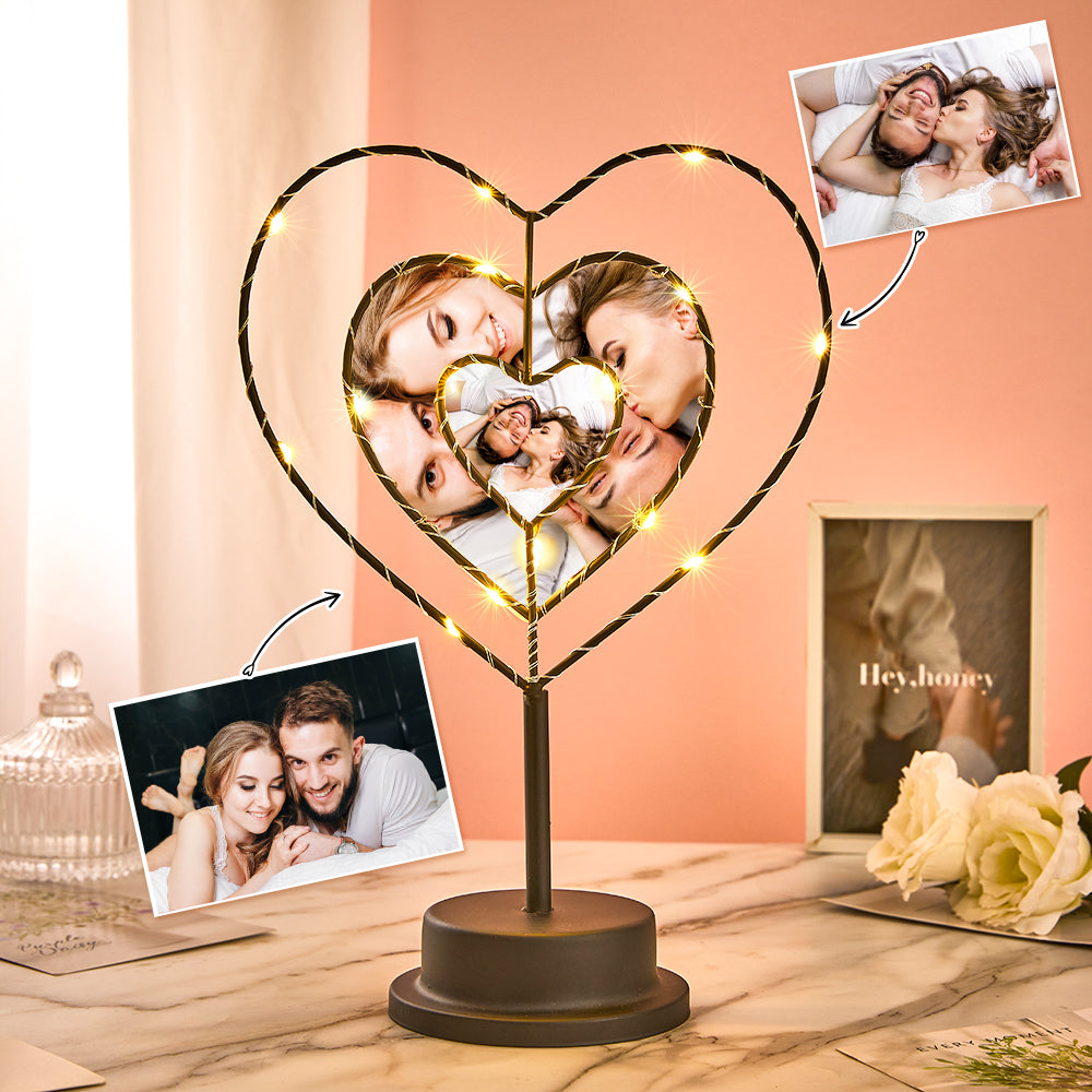 I Love You Forever - Personalized Couple Photo Lamp