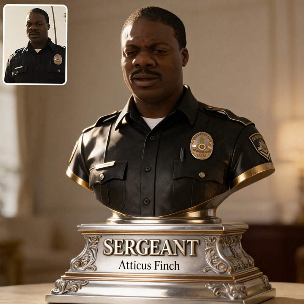 Custom Any Photo - Personalized Police Officer Custom Shaped Acrylic Plaque