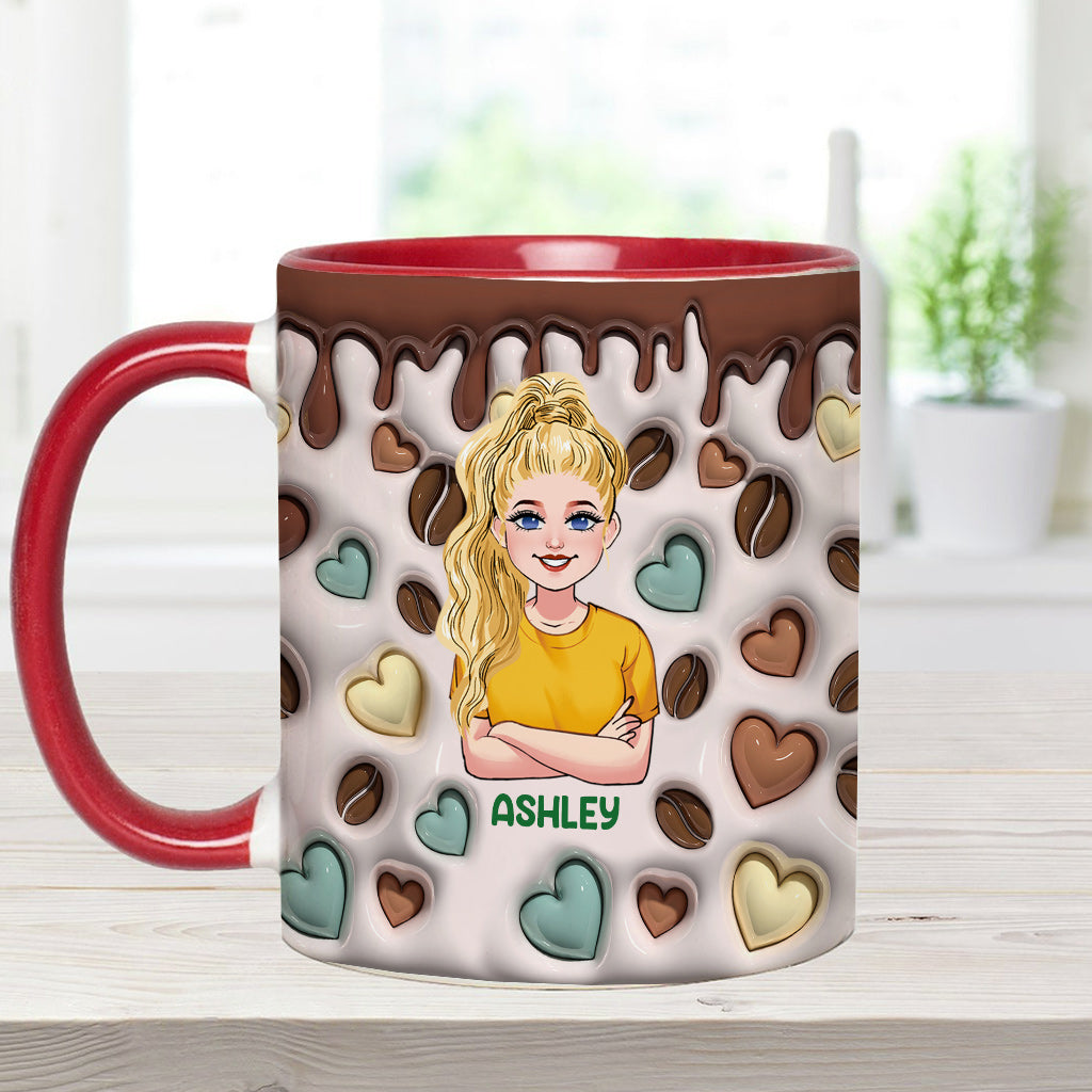 Caffeine Queen - Personalized Coffee Accent Mug