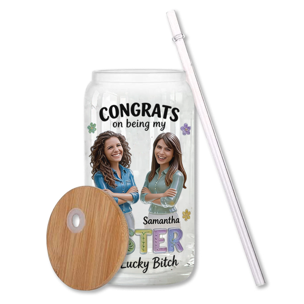 Besties Forever - Personalized Bestie Can Glass