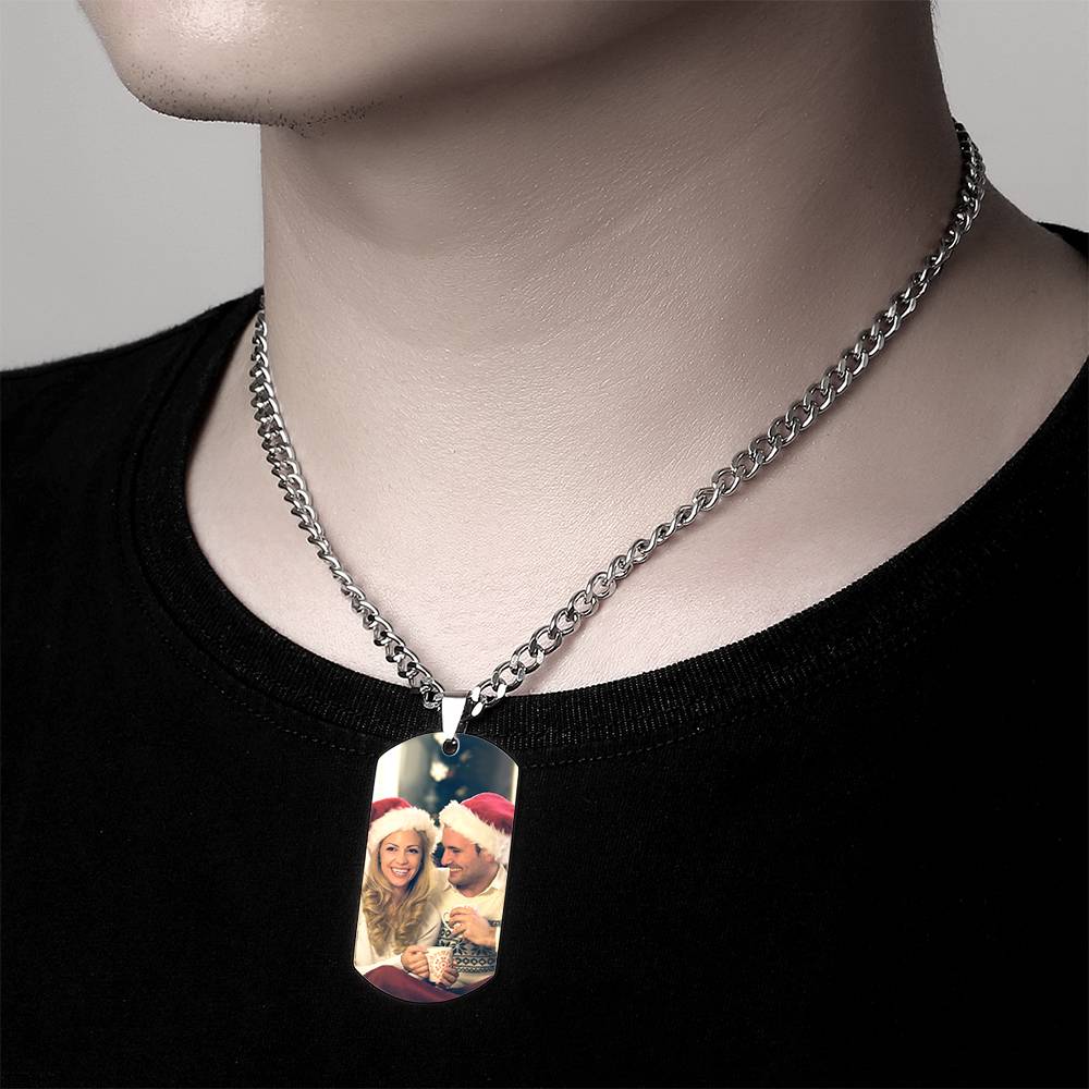 Any Photo - Personalized Military Dog Tags Necklace