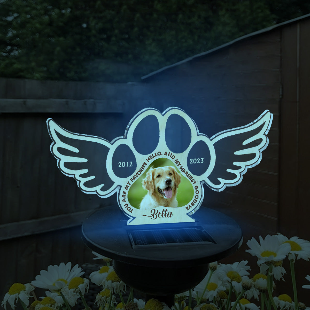 Best Friends Are Never Forgotten - Personalized Dog Garden Solar Light