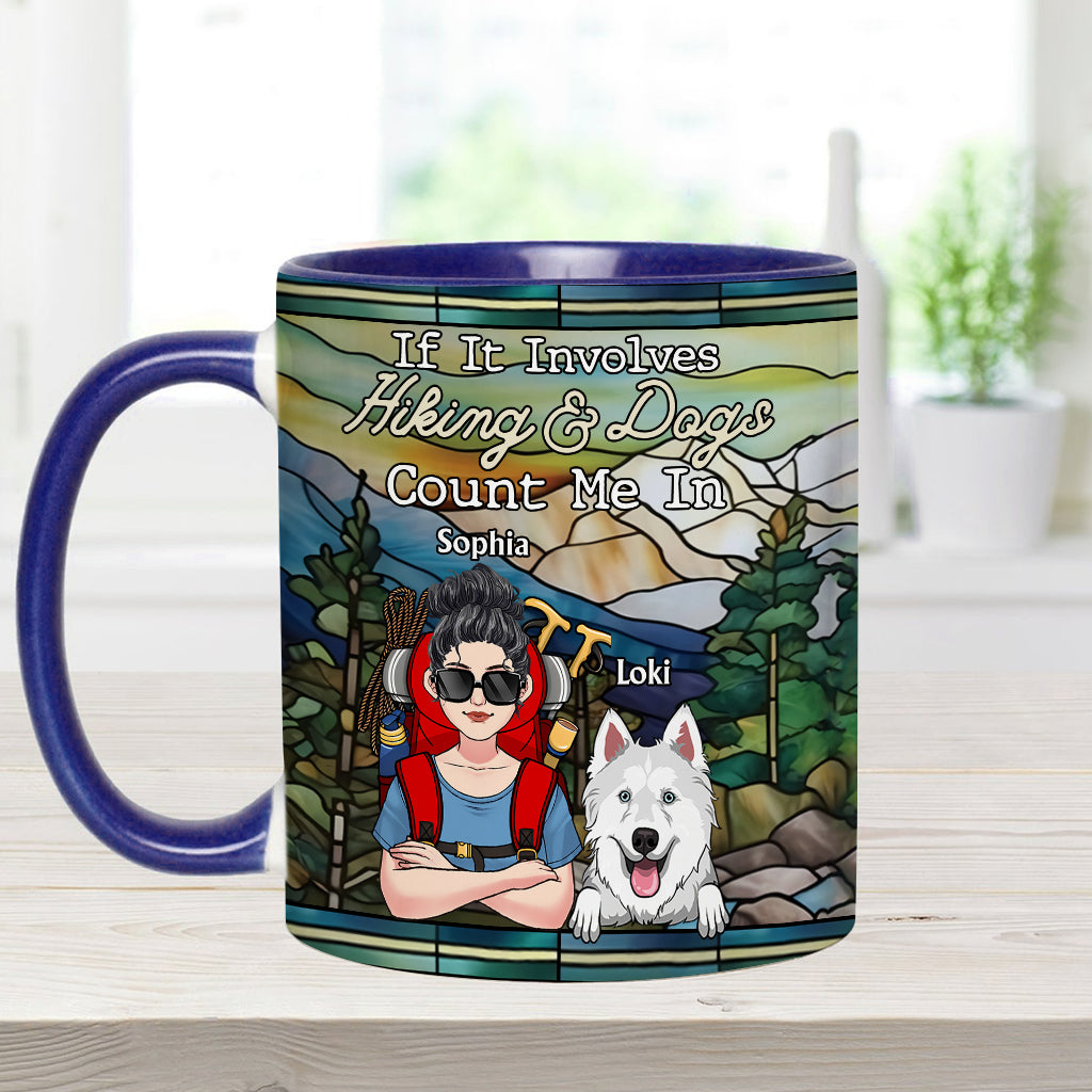 And She Lived Happily Ever After - Personalized Hiking Accent Mug