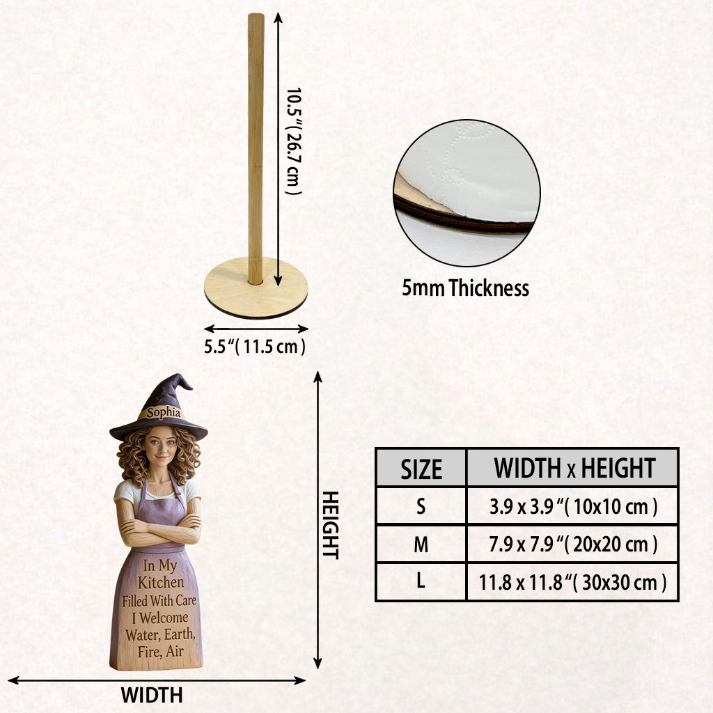 In My Kitchen - Personalized Witch Paper Towel Stand