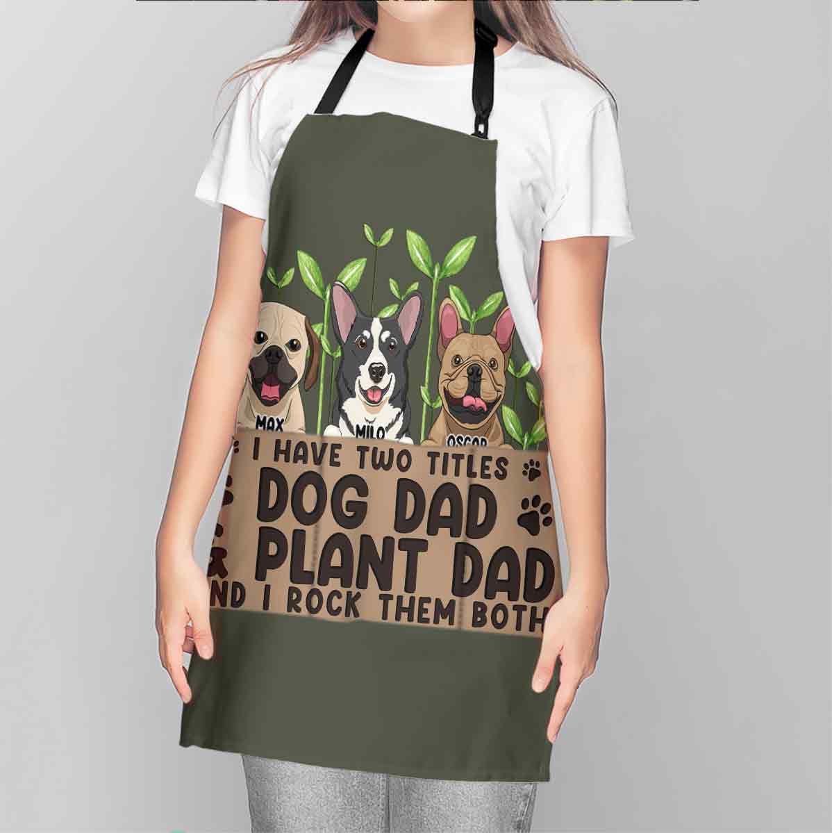 I Have Two Titles - Personalized Gardening Apron