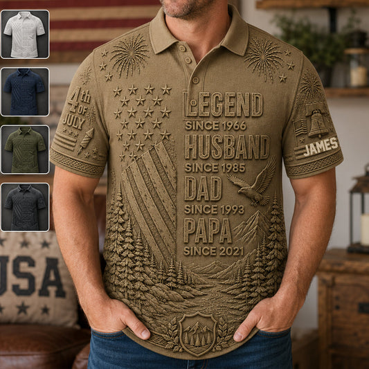 Legend - Personalized Father Polo Shirt