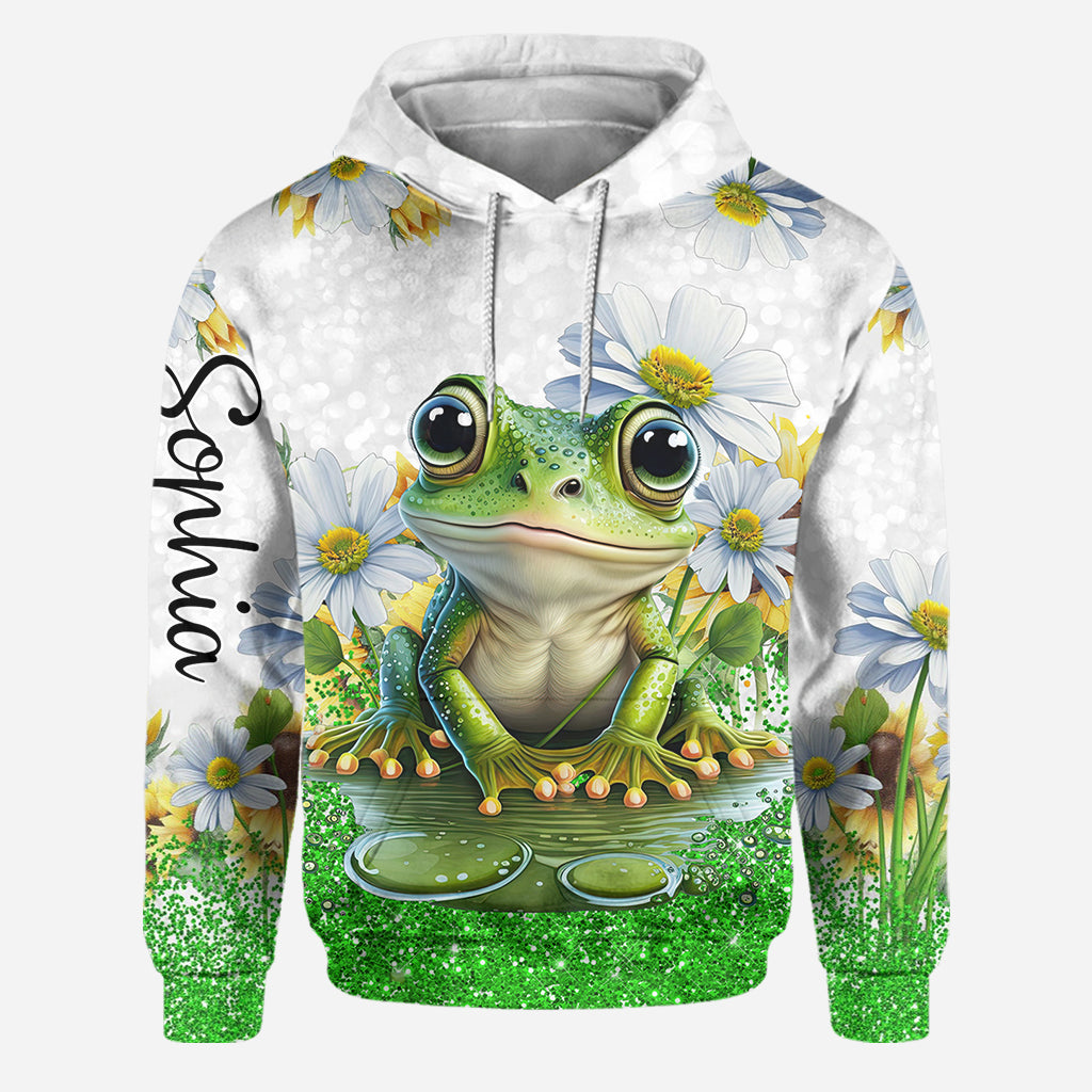 Just A Girl Who Loves Frogs - Personalized Frog Hoodie and Leggings