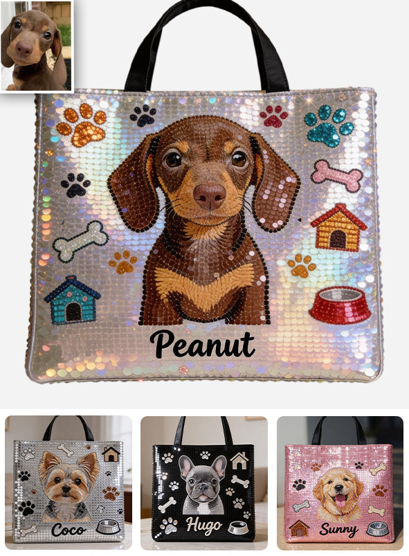 I Love My Dog - Personalized Dog Tote Bag