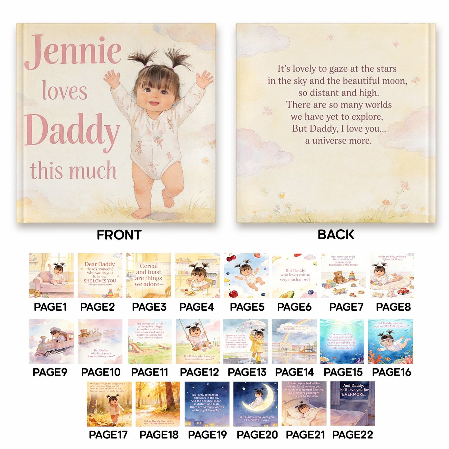 Little Love For Daddy - Personalized Kid Storybook
