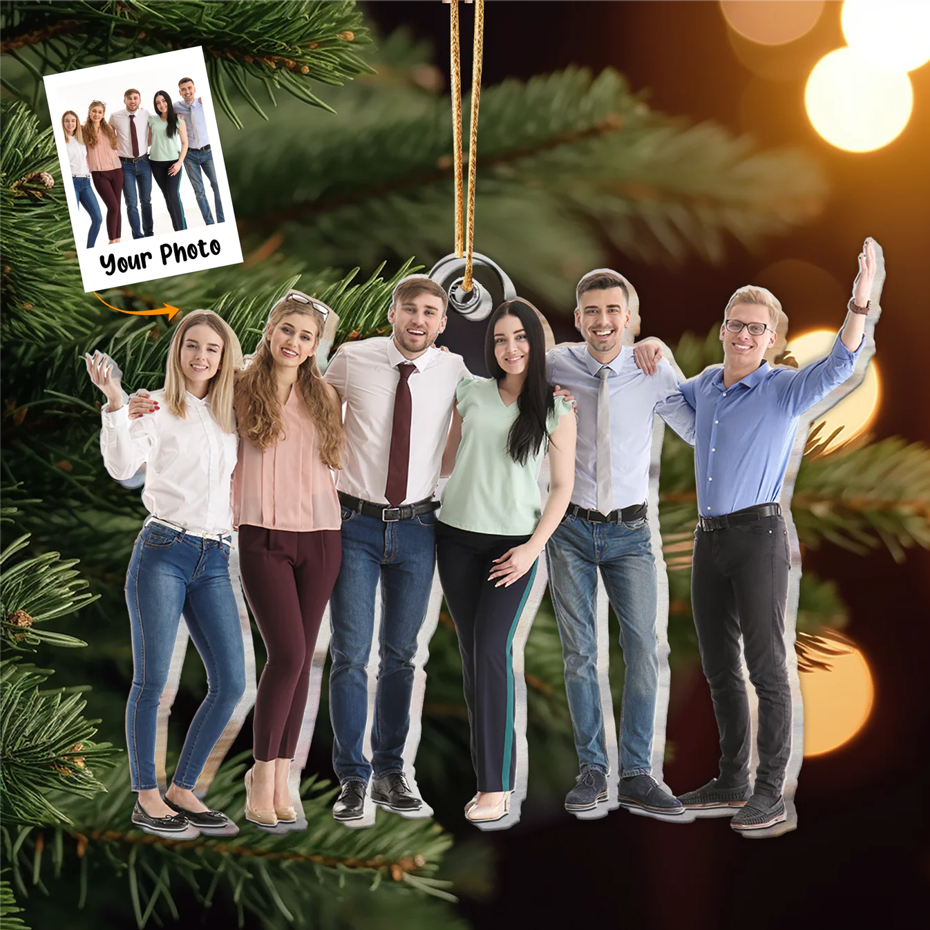 Coworker Gift - Personalized Acrylic Photo Ornament