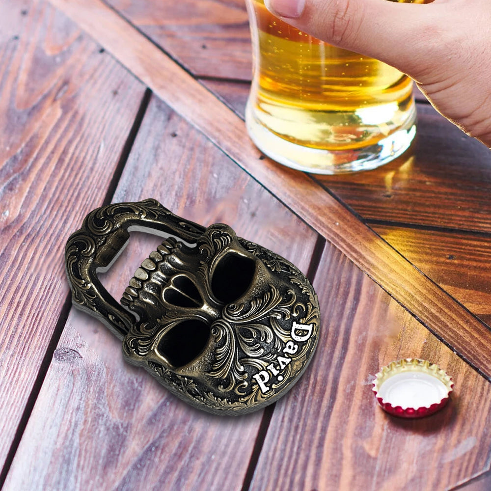 Cool Skull Bottle Opener - Personalized Beer Bottle Opener