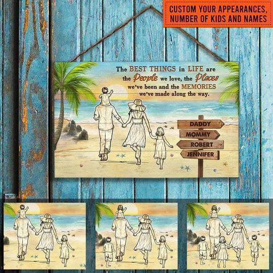 Personalized Family Beach Poster - Celebrate Love, Places, and Memories