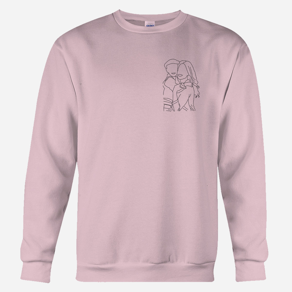 Custom Line Art - Personalized Kid Embroidered Sweater