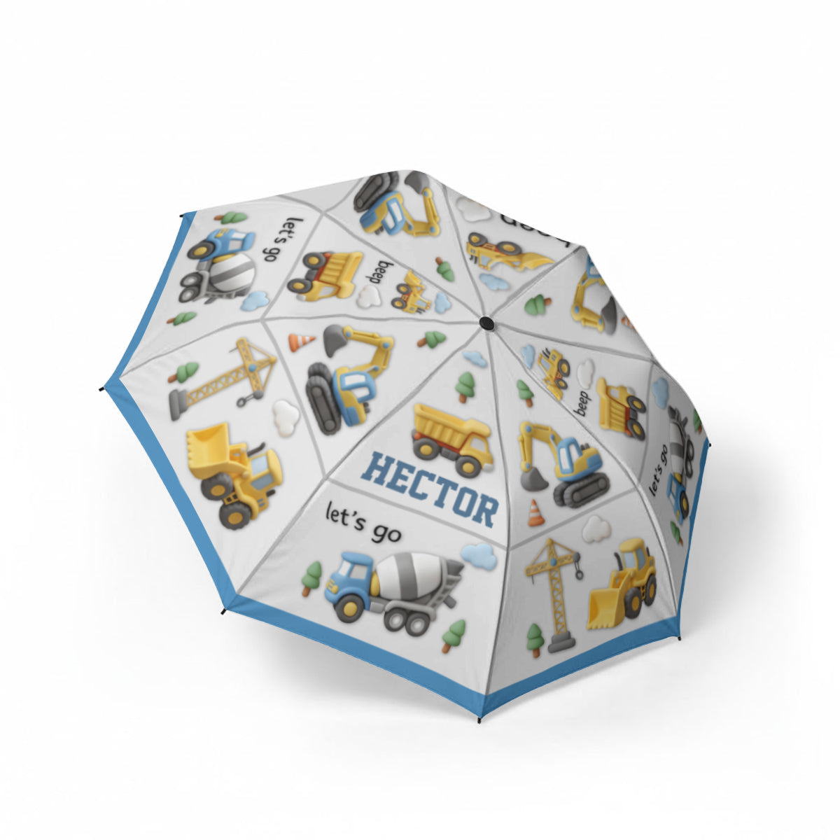 Construction Machines - Personalized Kid Umbrella