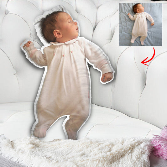 Custom Photo Humanoid - Personalized Newborn Shaped Pillow