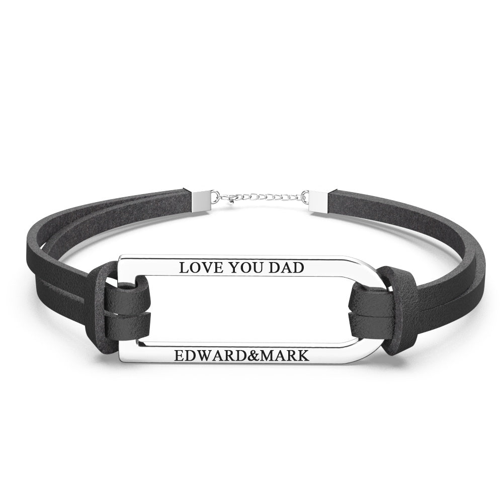 Any Text - Personalized Engraved Bracelet for Lover