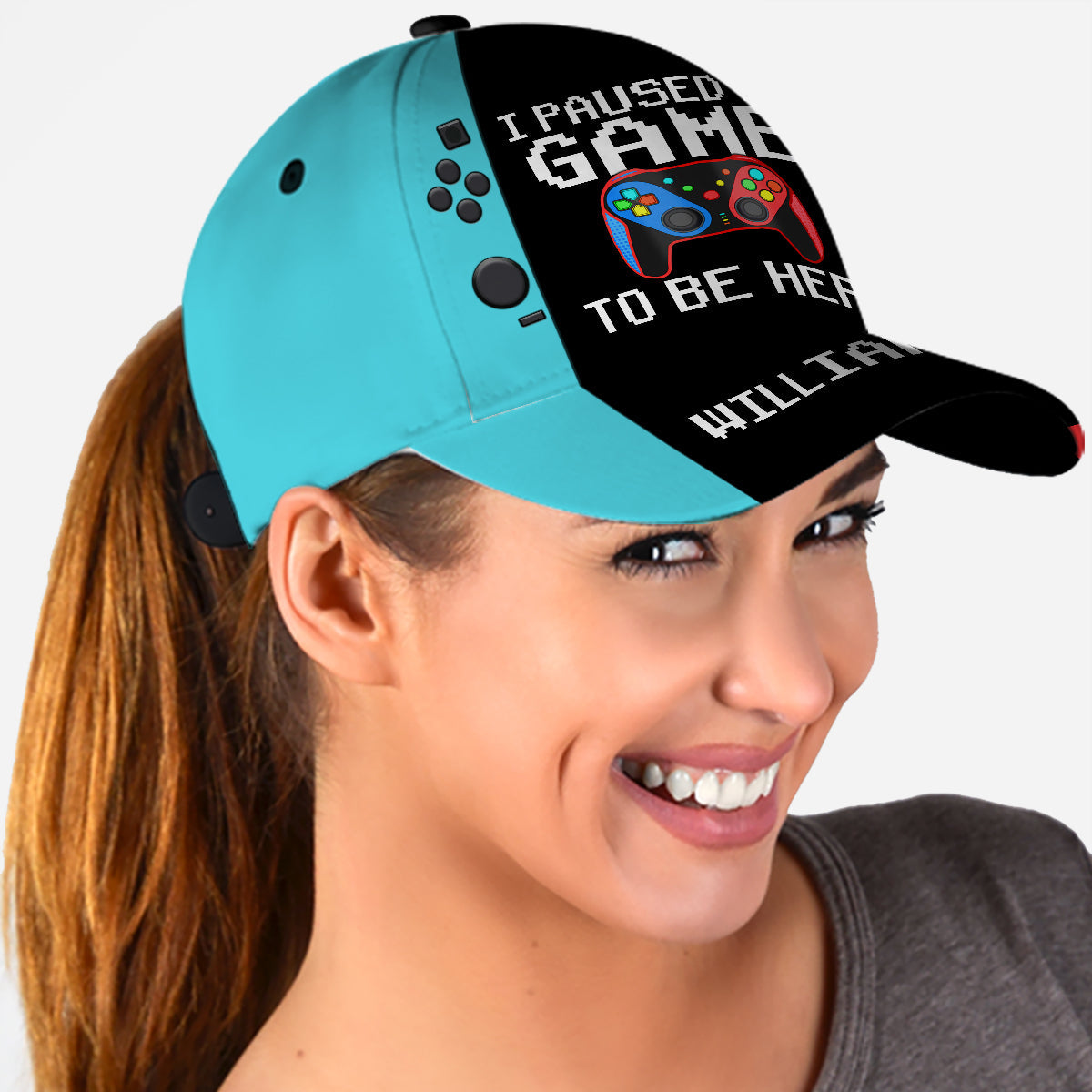 I Paused My Game To Be Here - Personalized Video Game Classic Cap
