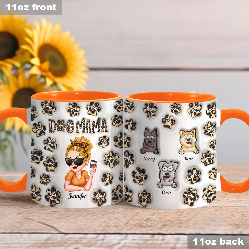 Baby Highland Cow Western Style - Personalized Dog Accent Mug