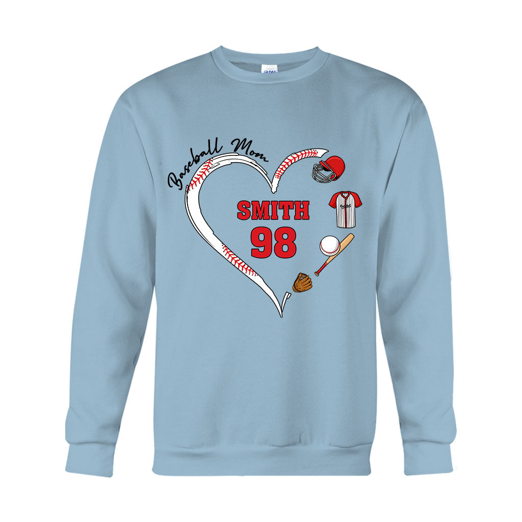Baseball Mom - Personalized Baseball T-shirt And Hoodie