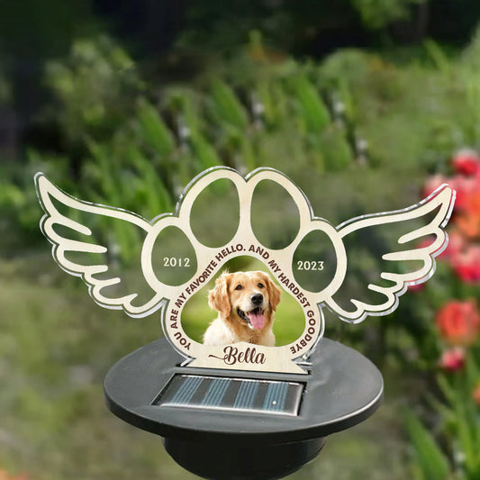 Best Friends Are Never Forgotten - Personalized Dog Garden Solar Light