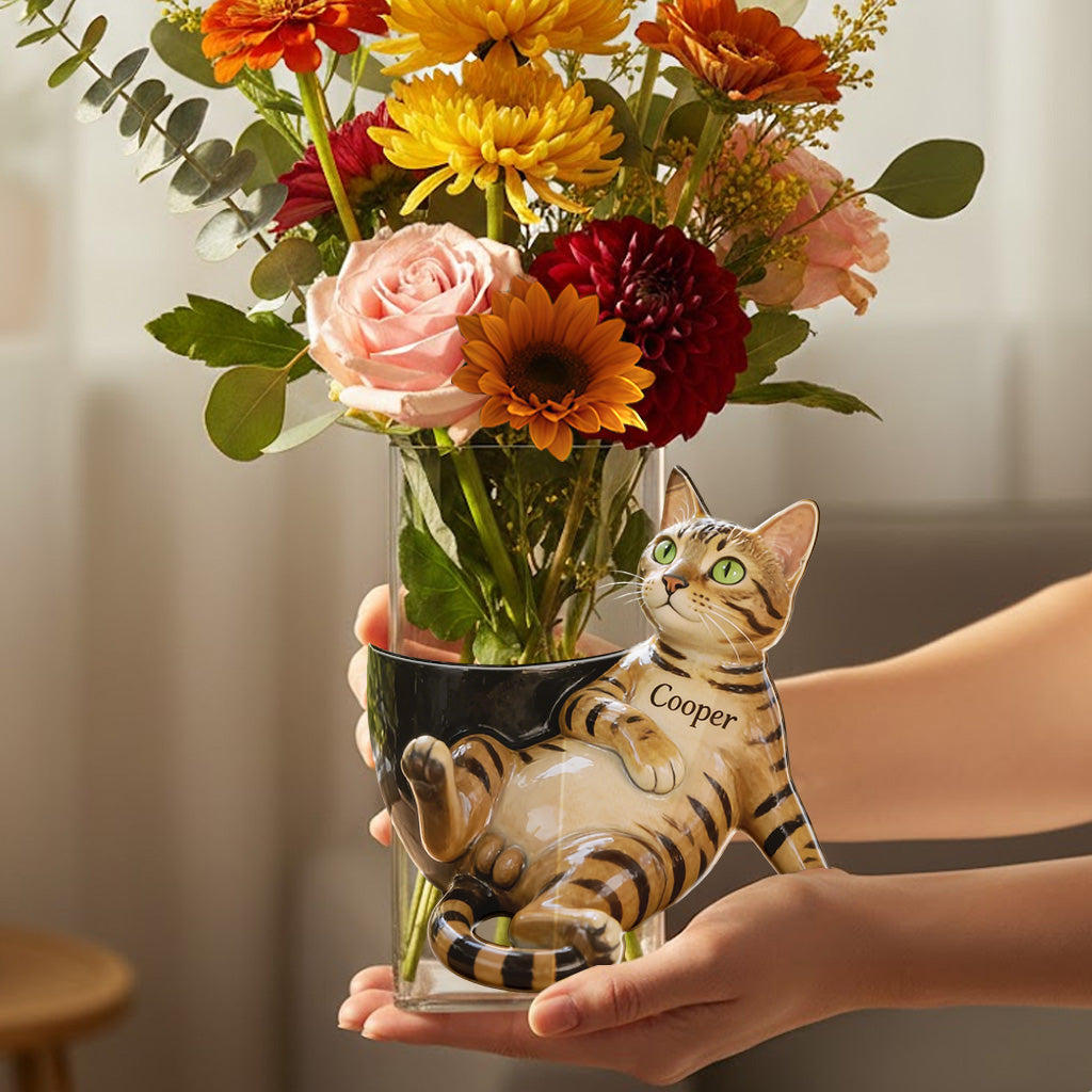 Custom Any Photo - Personalized Cat Acrylic Pot