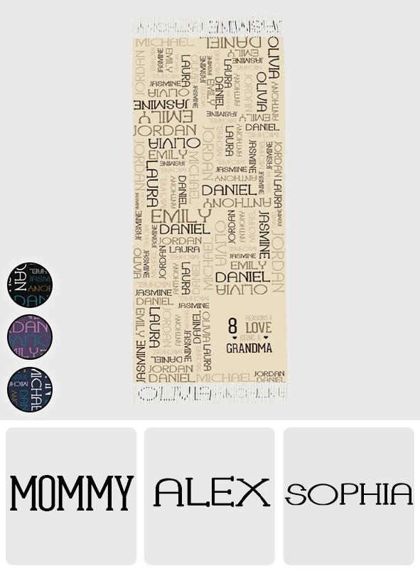Custom Name Scarf
