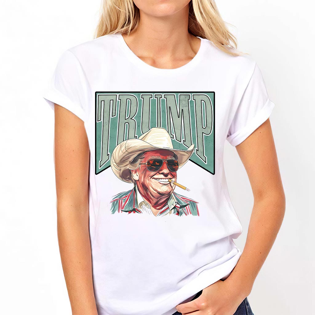 Cowboy Western Make America Great Donald Daddy Shirt, Trump President Shirt, Donald Trump Funny Shirt, Trump 2024 Tee, Republican Gifts