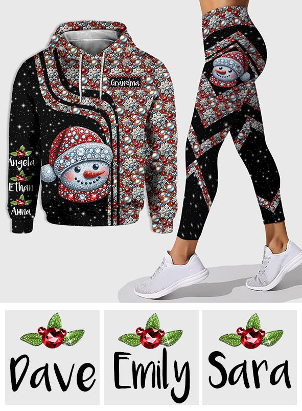 Grandma Snowman - Personalized Grandma Hoodie and Leggings