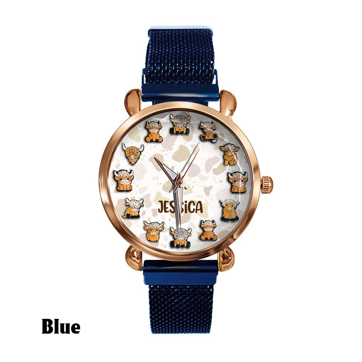 Just A Girl Who Loves Highland Cow - Personalized Highland Cow Women Hand Watch