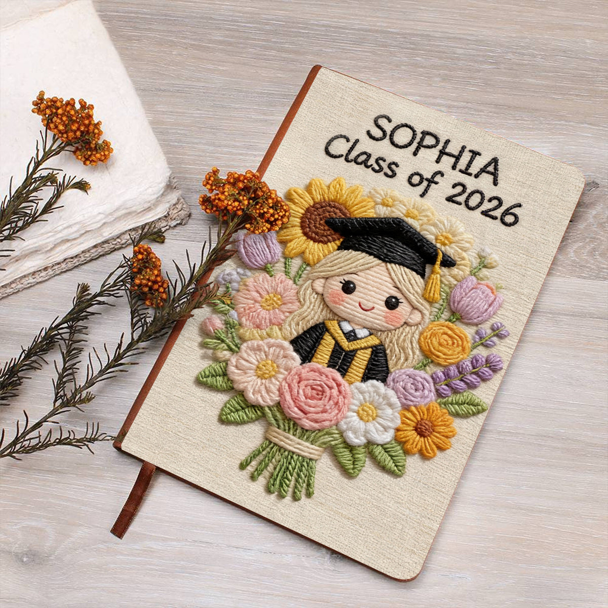 Graduation Keepsake Gifts - Personalized Graduation Leather Journal