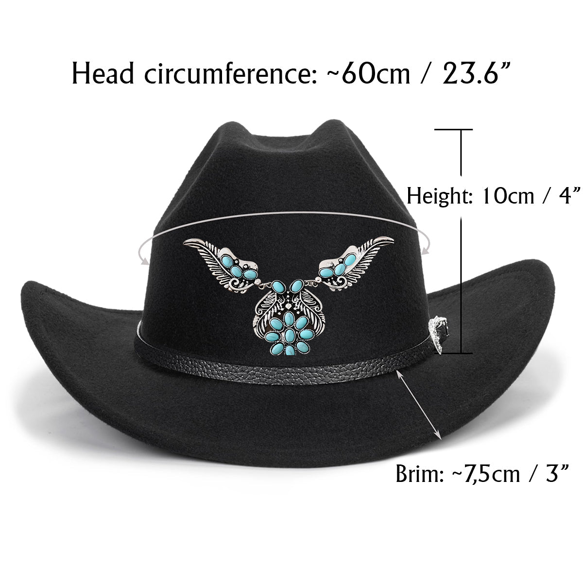 Cowgirl Stay Wild - Personalized Cowgirl Wide Brim Cowboy Hat