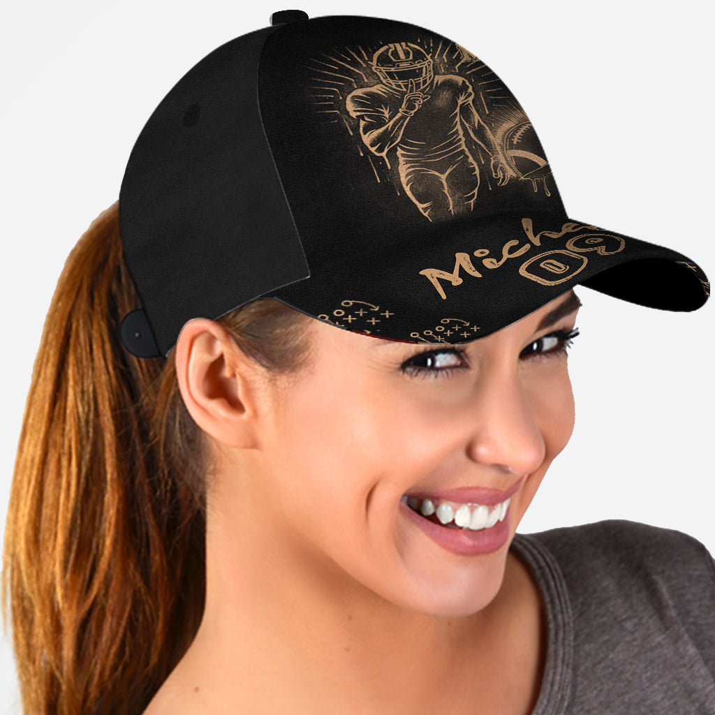 Football Mom Bleach Style - Personalized Football Classic Cap