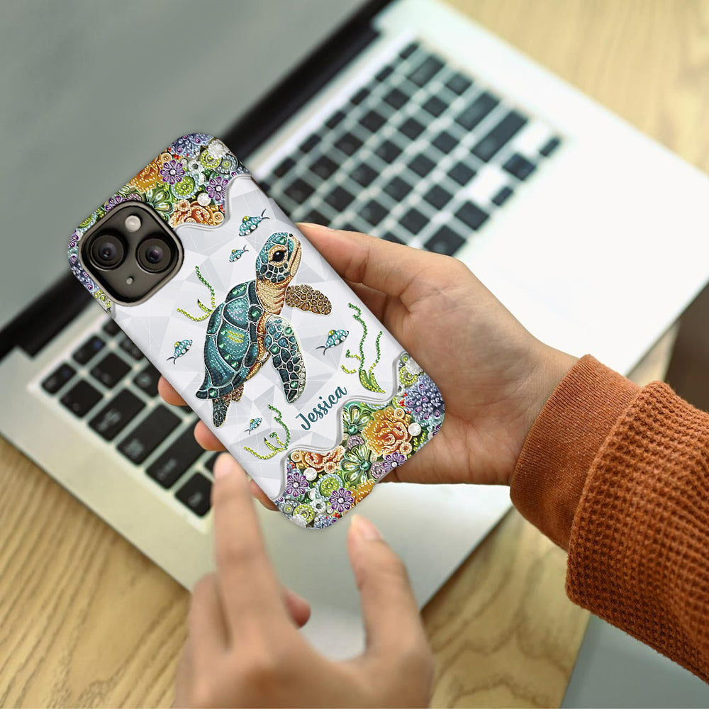 Just A Girl Who Loves Turtle - Personalized Turtle Full Print Phone Case