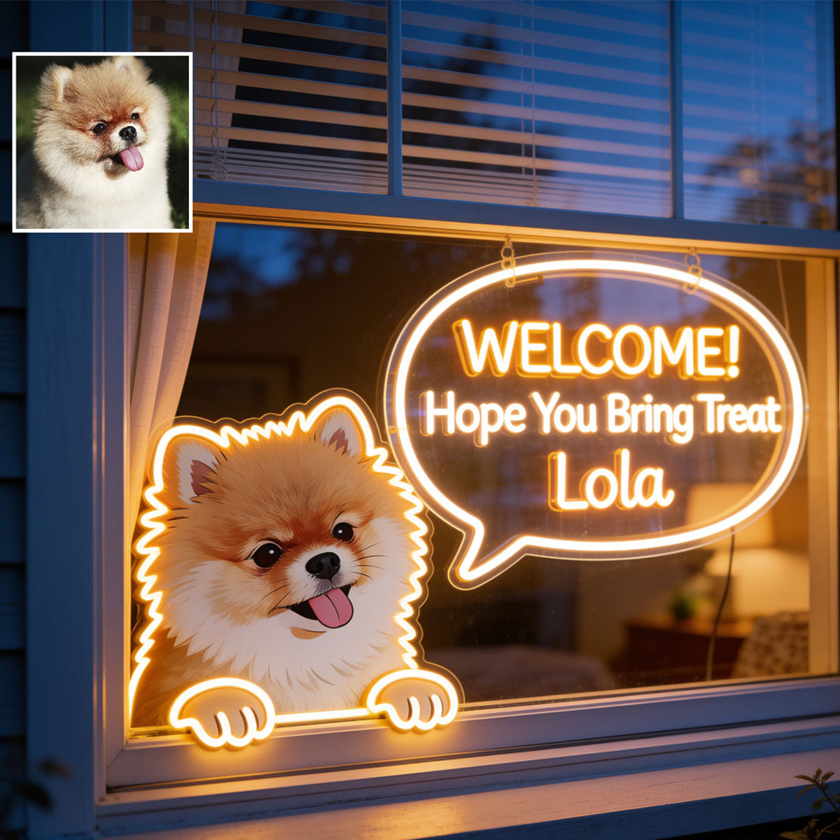 Custom Neon Light For Pet Owners - Personalized Dog Neon LED Light Sign