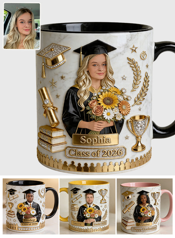 Happy Graduation! - Personalized Graduation Accent Mug
