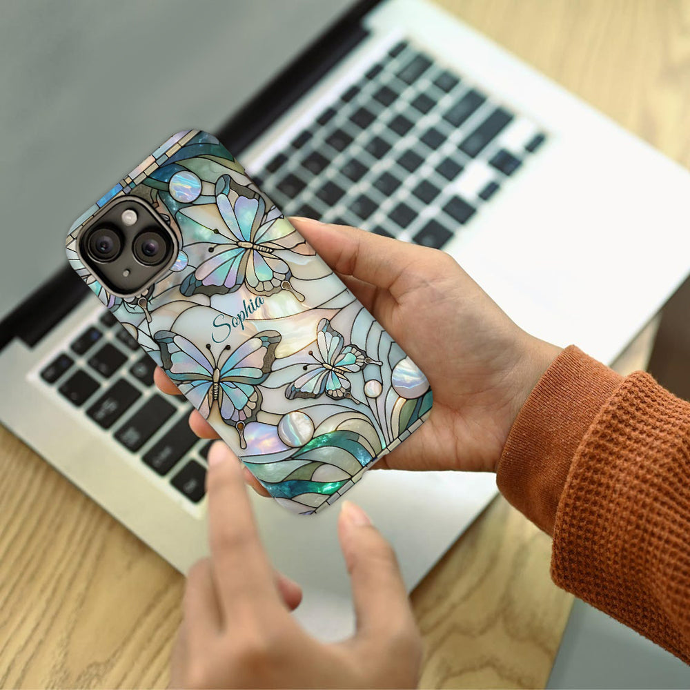 Love Butterflies - Personalized Butterfly Full Print Phone Case